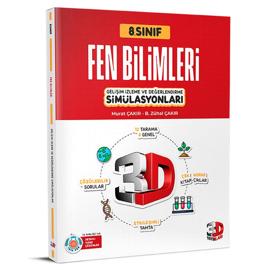 3D Yayınları 8. Sınıf Simülasyon Fen Bilimleri