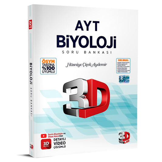 3D Yayınları AYT Biyoloji Soru Bankası