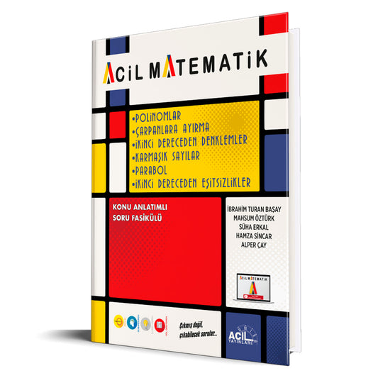 Acil Yayınları TYT Matematik Polinomlar Çarpanlara Ayırma 2. Dereceden Denklemler Karmaşık Sayılar Konu Anlatımlı Soru Bankası