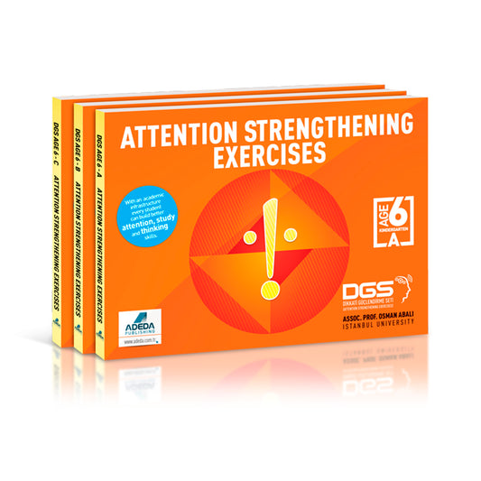 Adeda Yayınları İngilizce Dikkati Güçlendirme Seti 3'lü Kitap 6 yaş