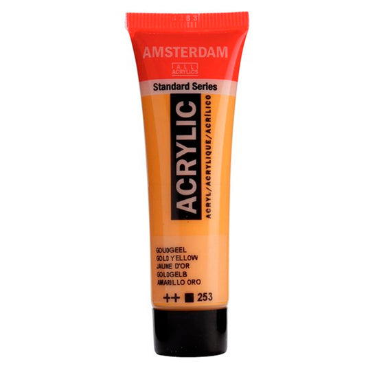 Amsterdam Altın Sarısı 120 ml Akrilik Boya - Sanat, Resim ve Tuval Boyası