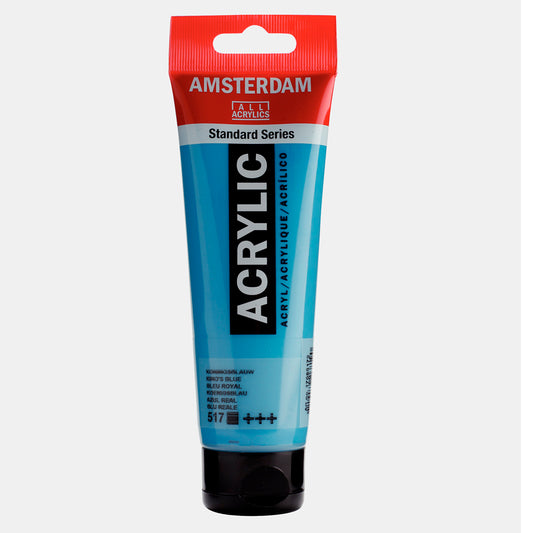 Amsterdam Kings Blue 120 ml Akrilik Boya - Sanatçı ve Hobi Tuval Boyası