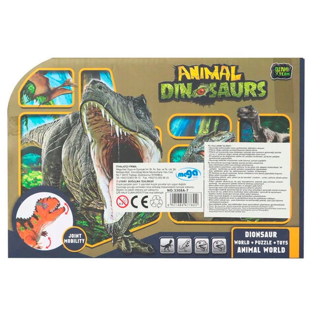 Animal Serisi Sesli Işıklı Dinozor A7