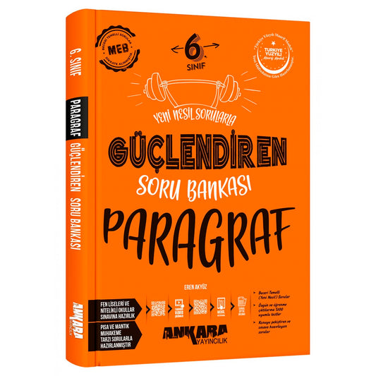 Ankara Yayınları Ortaokul 6. Sınıf Paragraf Güçlendiren Soru Bankası Test Kitabı