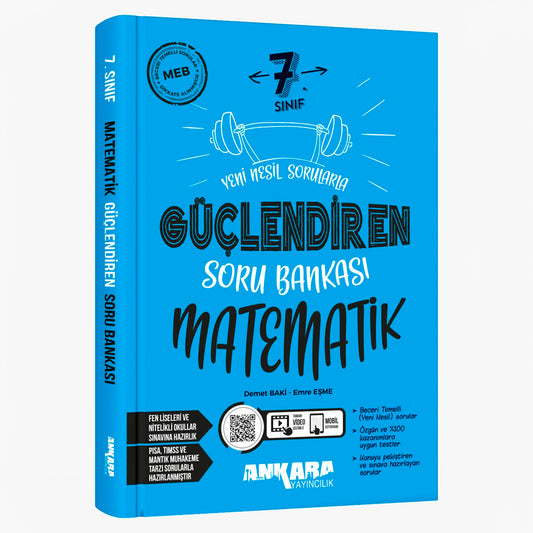 Ankara Yayınları Ortaokul 7. Sınıf Matematik Güçlendiren Soru Bankası Test Kitabı