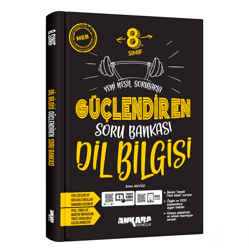 Ankara Yayınları Ortaokul 8. Sınıf Dil Bilgisi Güçlendiren Soru Bankası Test Kitabı