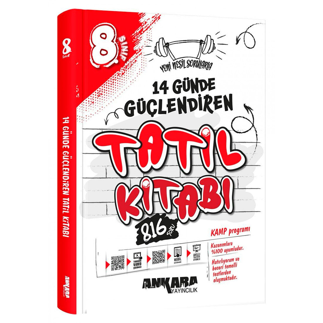 Ankara Yayınları 8. Sınıf Güçlendiren 14 Günde Tatil Kitabı 2025