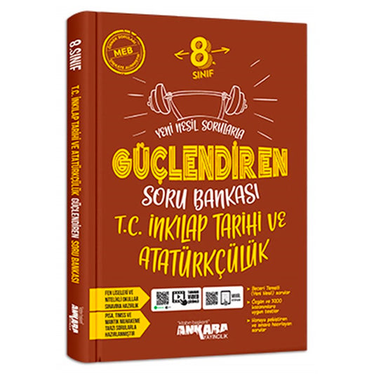 Ankara Yayınları Ortaokul 8. Sınıf Güçlendiren İnkılap Tarihi Soru Bankası Test Kitabı