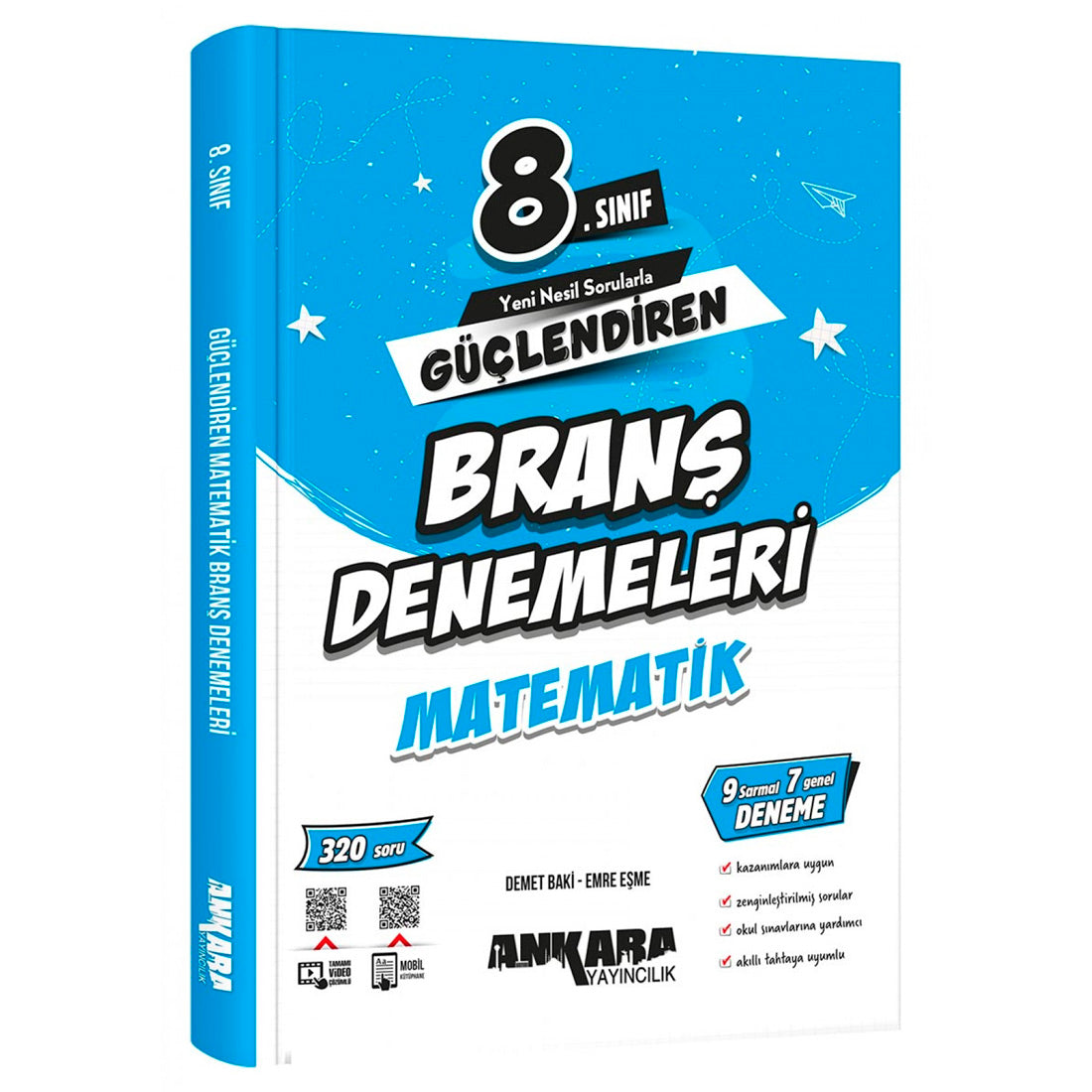 Ankara Yayınları Ortaokul 8. Sınıf Matematik Güçlendiren Branş Denemeleri Test Kitabı