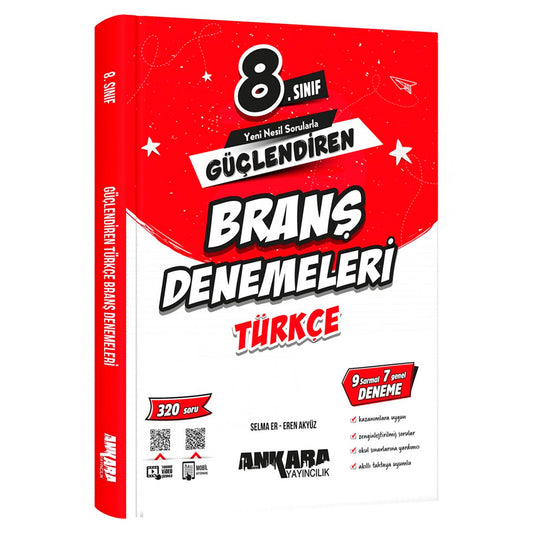 Ankara Yayınları Ortaokul 8. Sınıf Türkçe Güçlendiren Branş Denemeleri Test Kitabı