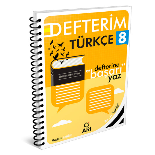 Arı Yayınları 8. Sınıf Türkçemino Akıllı Türkçe Defteri