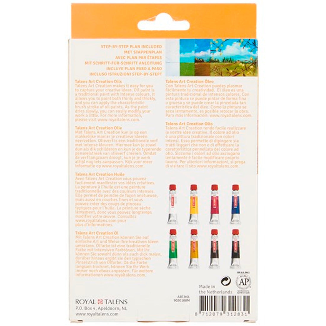 Art Creation 8x12 ml Yağlı Boya - Sanatsal Resim ve Tuval Boyama Seti