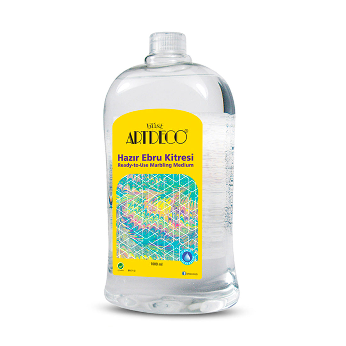 Artdeco 1000 ml Sıvı Ebru Kitresi - Ebru Sanatı ve Hobi Malzemesi
