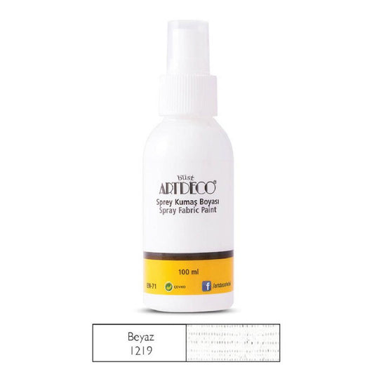 Artdeco Beyaz 100 ml Sprey Kumaş Boyası - Hobi, DIY ve Tekstil Boyası