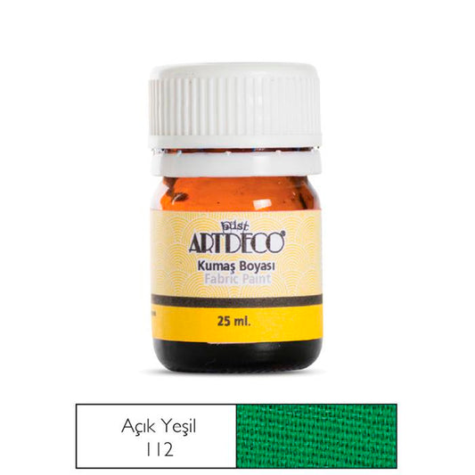 Artdeco 25 ml Açık Yeşil Kumaş Boyası - Tekstil, Hobi ve El Sanatları İçin