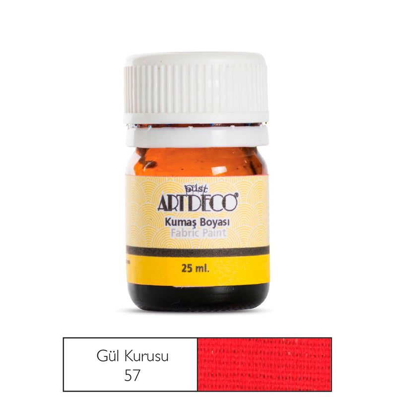 Artdeco 25 Ml. Kumaş Boyası Gül Kurusu - Tekstil Boyası, Hobi ve Kumaş Boyama