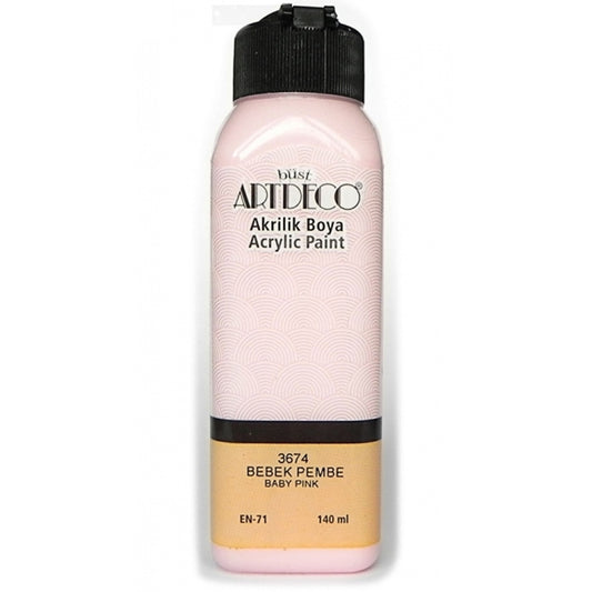 Artdeco Bebek Pembe 140ml Akrilik Boya - Tuval, Hobi ve Sanat Malzemesi