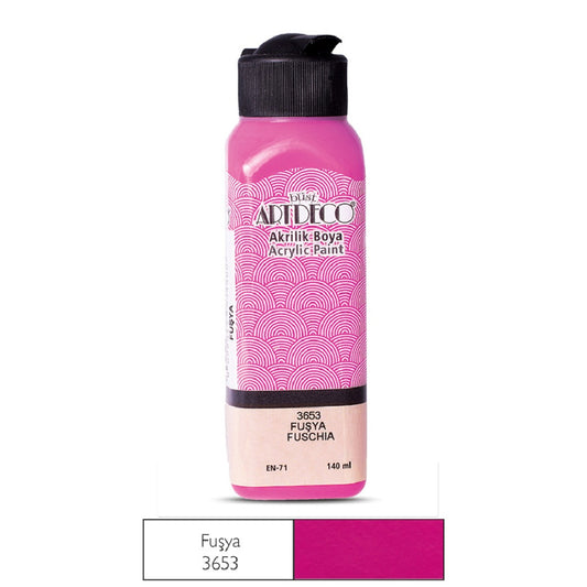 Artdeco Fuşya 140ml Akrilik Boya - Sanatsal Resim, Tuval ve Hobi Boyası