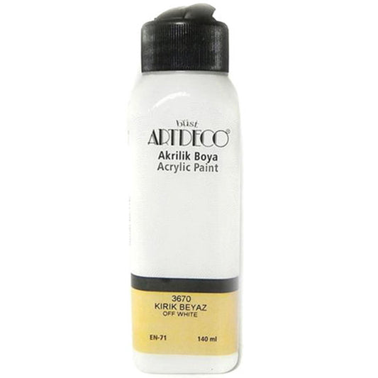 Artdeco Kırık Beyaz 140ml Akrilik Boya - Sanat, Resim ve Hobi Boyası`
