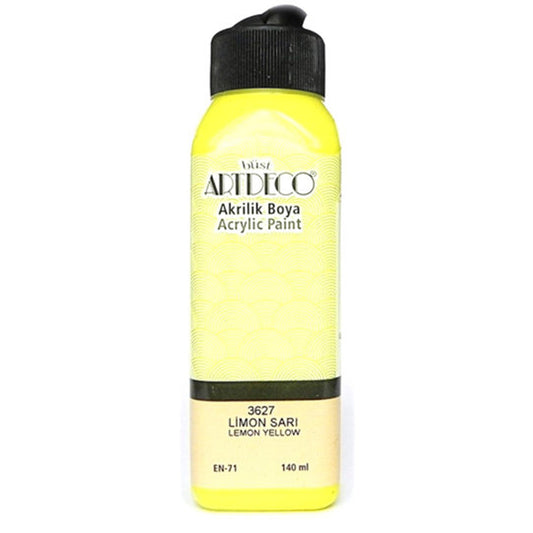 Artdeco Limon Sarı 140ml Akrilik Boya - Sanat, Resim ve Hobi Boyası
