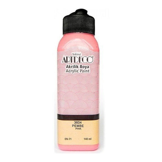 Artdeco Pembe 140ml Akrilik Boya - Sanat, Resim, Tuval ve Hobi Boyası