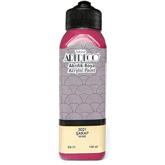 Artdeco Şarap 140ml Akrilik Boya - Sanatsal Resim ve Hobi Boyası