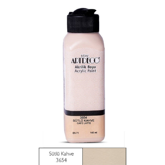 Artdeco Sütlü Kahve 140ml Akrilik Boya - Sanat, Resim ve Hobi Malzemesi