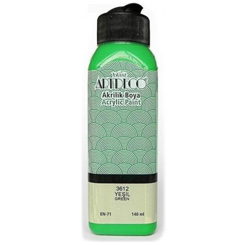Artdeco Yeşil 140ml Akrilik Boya - Sanat, Hobi ve Tuval Resim Boyası