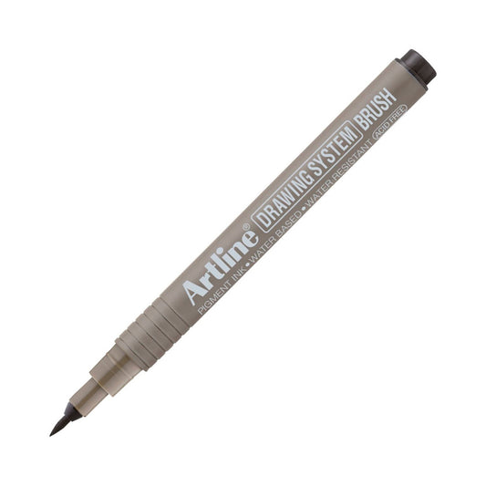 Artline Drawing System Fırça Uçlu Çizim Kalemi Siyah - Sanatsal Marker, İllüstrasyon ve Tasarım Kalemi