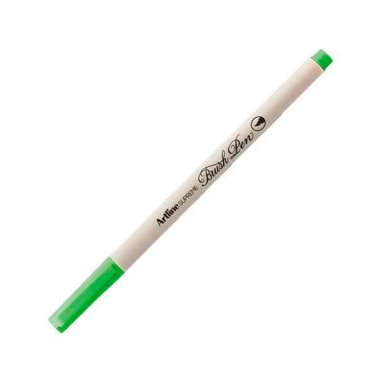Artline Supreme Fosforlu Yeşil Brush Uçlu Kalem - Vurgulayıcı, Sanat ve Kaligrafi Markeri