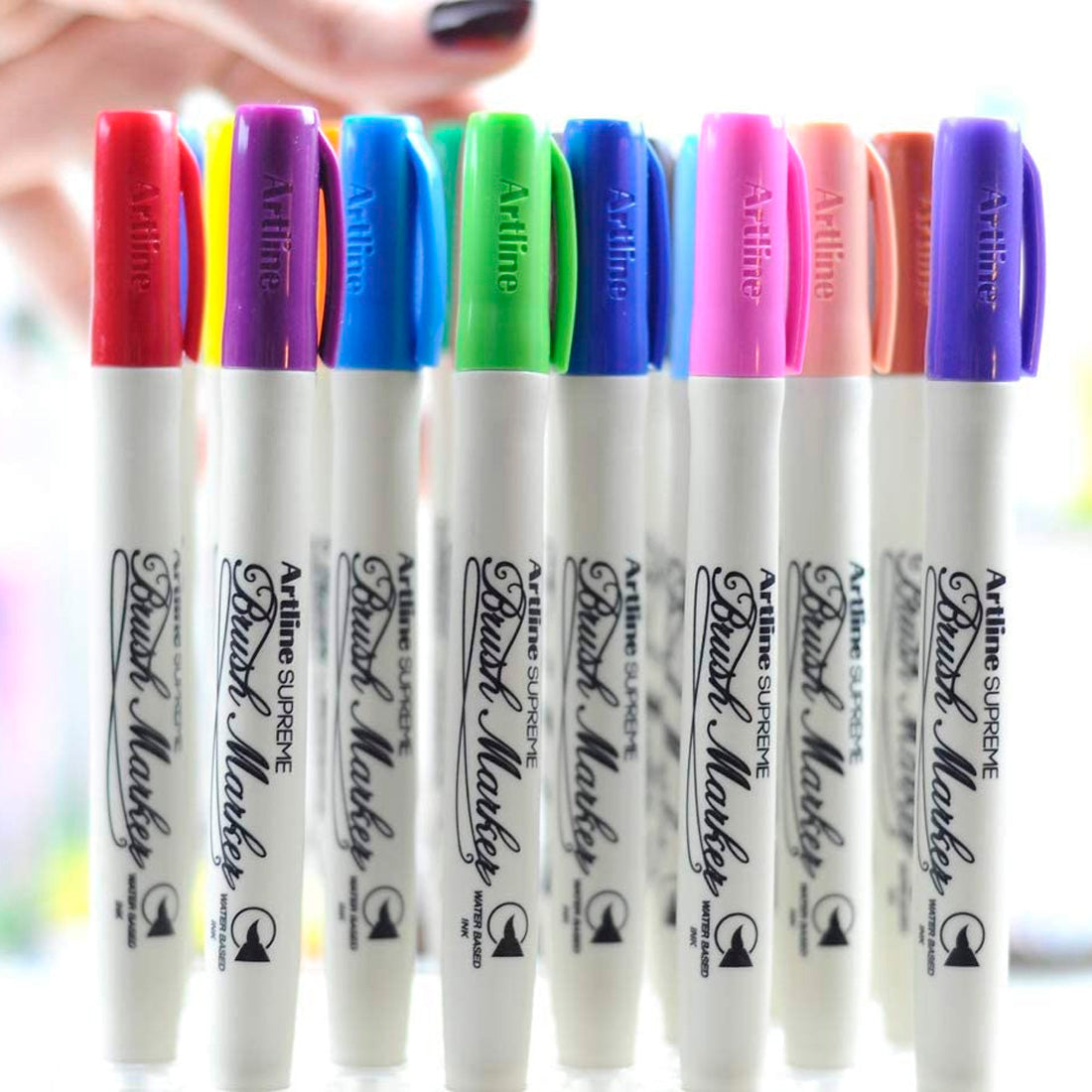 Artline Supreme Gök Mavisi Brush Uçlu Kalem - Sanat, Çizim ve İllüstrasyon Markeri