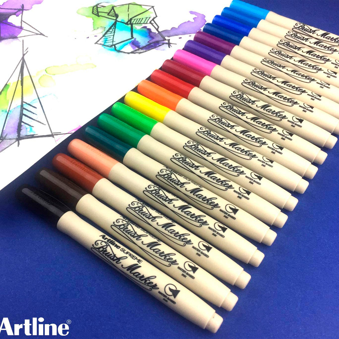 Artline Supreme Kayısı Brush Uçlu Kalem - Sanatsal Çizim, İllüstrasyon ve Tasarım Markeri