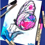 Artline Supreme Koyu Yeşil Brush Uçlu Kalem - Sanatsal Çizim ve İllüstrasyon Marker