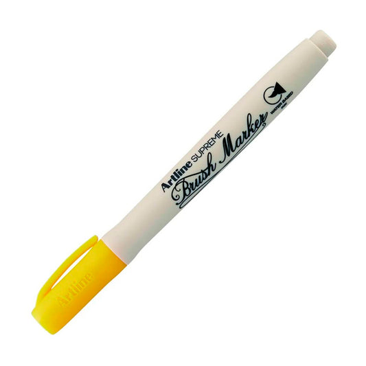 Artline Supreme Sarı Brush Uçlu Kalem - Sanatsal Çizim, İllüstrasyon ve Kaligrafi Markeri