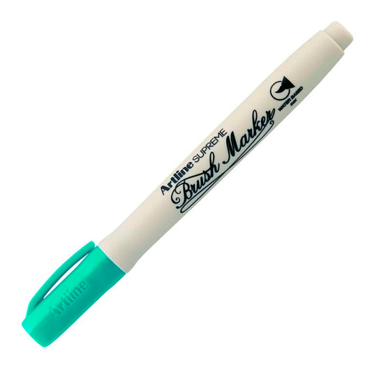 Artline Supreme Turkuaz Brush Uçlu Kalem - Hediyelik Yumuşak Yazım ve Ofis Kalemi