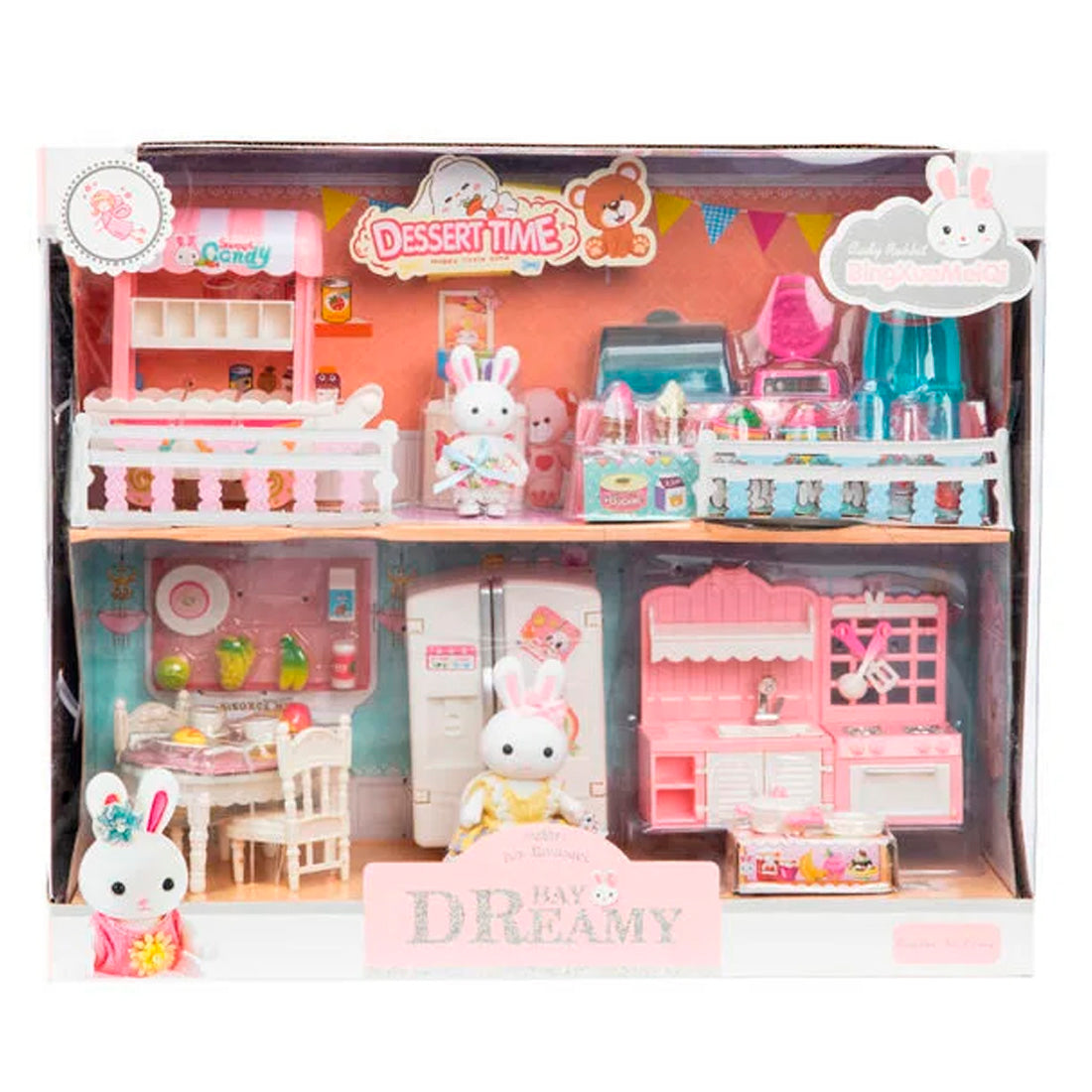 Bay Dreamy Mini Tavşan- Çift Katlı Mutfak Oyun Seti
