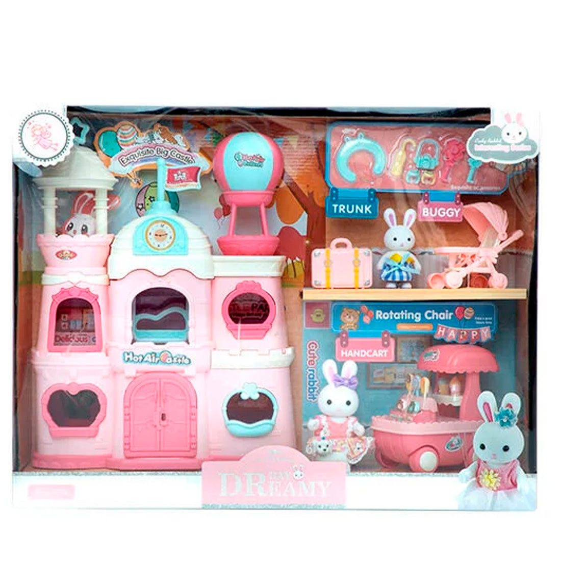 Bay Dreamy Mini Tavşan- Mini Kale Oyun Seti