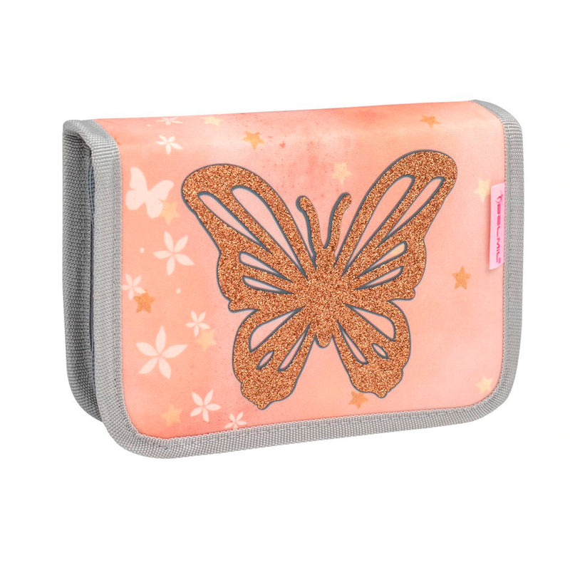 Belmil Golden Butterfly Kız Çocuk Dolu Kalem Kutusu