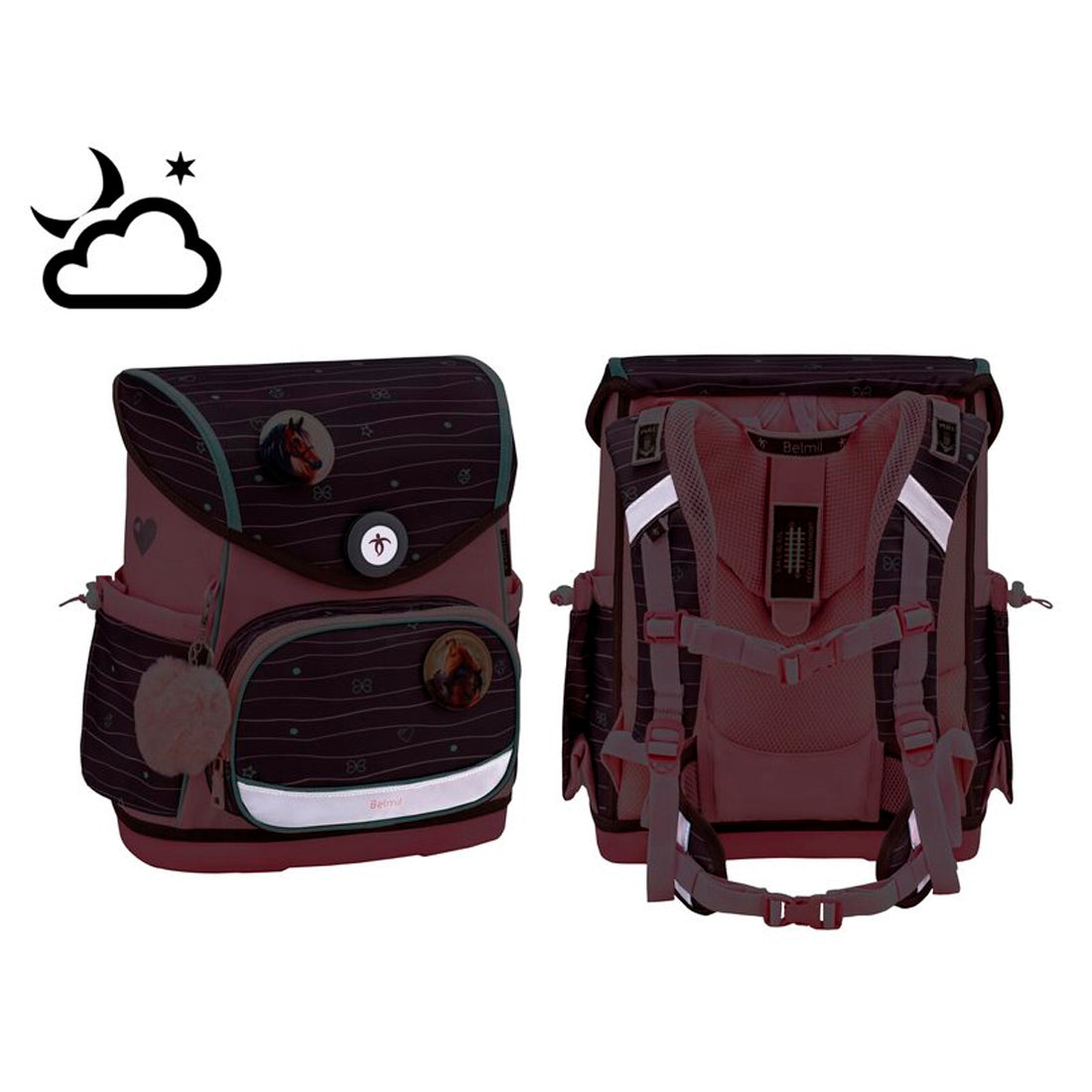 Belmil Mint Love Chic Ergonomik Mıknatıslı Okul Çantası 405-41/P/2