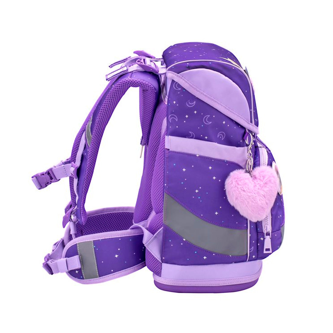 Belmil Purple Chic Mor Ergonomik Mıknatıslı Kız Çocuk İlkokul Çantası