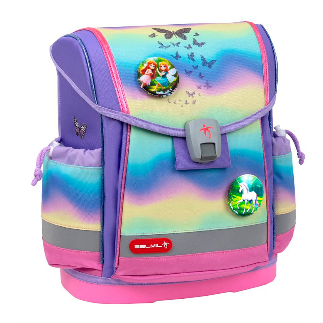 Belmil Rainbow Ombre Ergonomik Mıknatıslı Kız Çocuk İlkokul Çantası