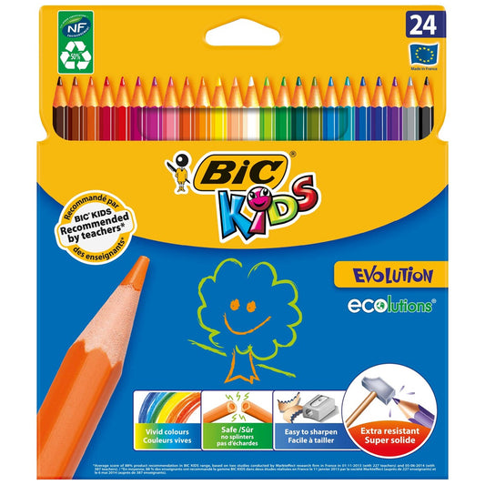 Bic Evolution Kuru Boya Kalemi 24 Renk 937515