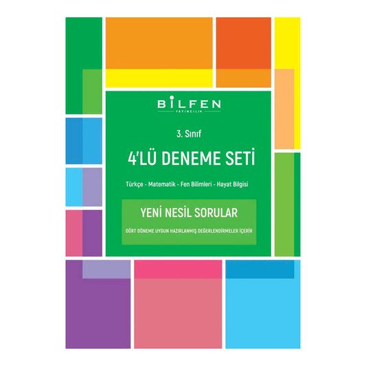 Bilfen Yayınları 3. Sınıf Tüm Dersler 4'lü Deneme Seti