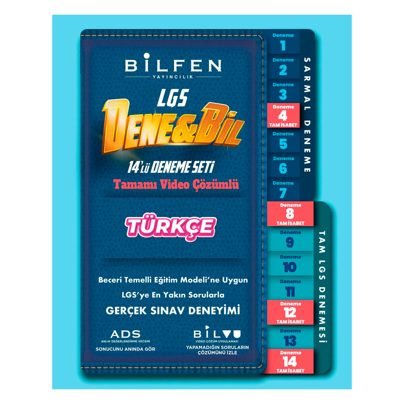 Bilfen Yayınları 8. Sınıf Denebil Türkçe 14'lü Deneme Seti