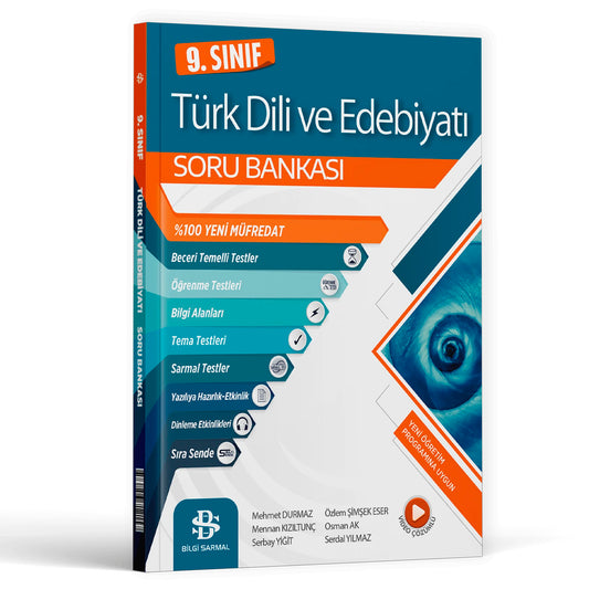 Bilgi Sarmal Yayınları 9. Sınıf Lise 1 Türk Dili ve Edebiyatı Soru Bankası Test Kitabı
