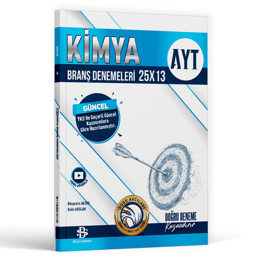 Bilgi Sarmal Yayınları AYT Kimya 25x13 Branş Denemeleri