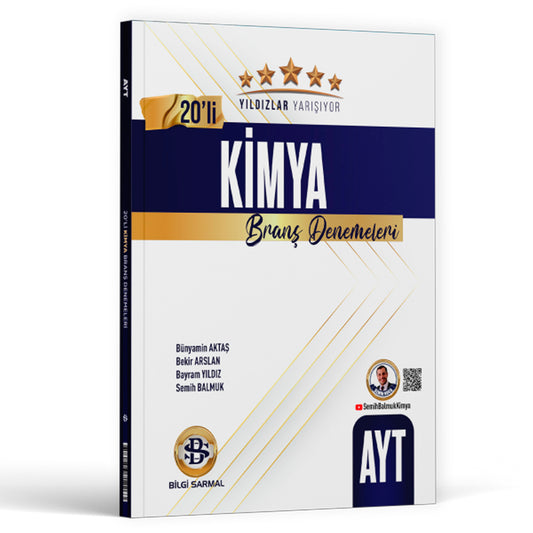 Bilgi Sarmal Yayınları AYT Kimya Yıldızlar Yarışıyor 20 li Branş Denemesi