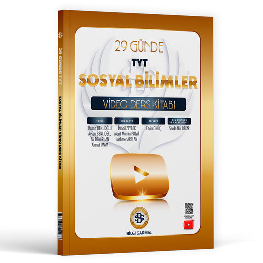 Bilgi Sarmal Yayınları TYT Sosyal Bilimler 29 Günde Video Ders Kitabı