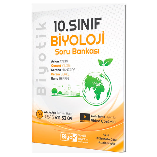 Biyotik Yayınları 10. Sınıf Biyoloji Soru Bankası
