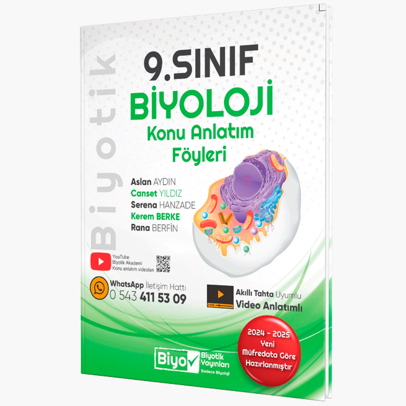 Biyotik Yayınları 9. Sınıf Biyoloji Konu Anlatım Föyleri
